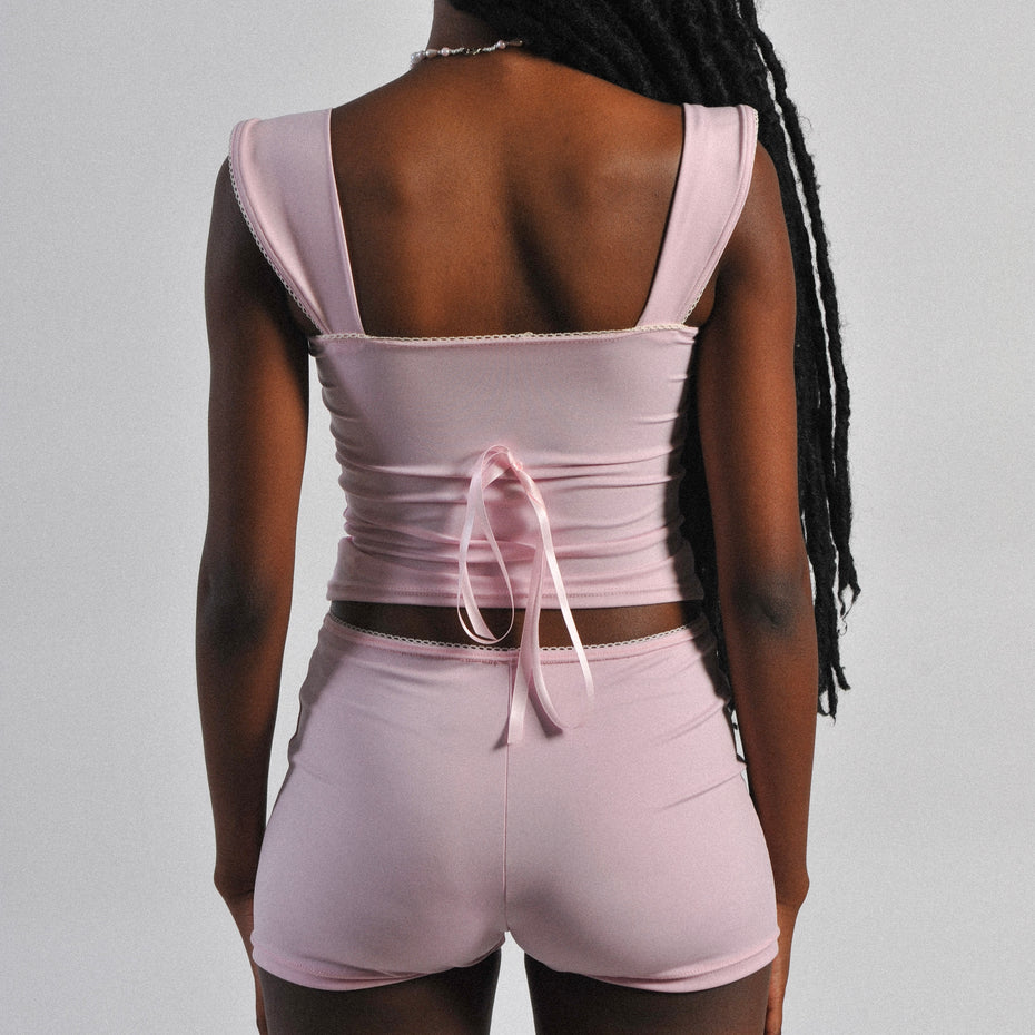 Elle Boxer Shorts | Powder Pink